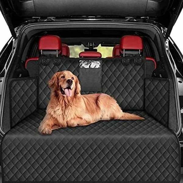 Waterproof Dog Car Seat Hammock – Rear Seat Pet Protector Mat with Non-Slip Backing