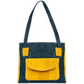 Cork Handbag for Women – Dual Tone Tote with Front Pocket BAGP-310