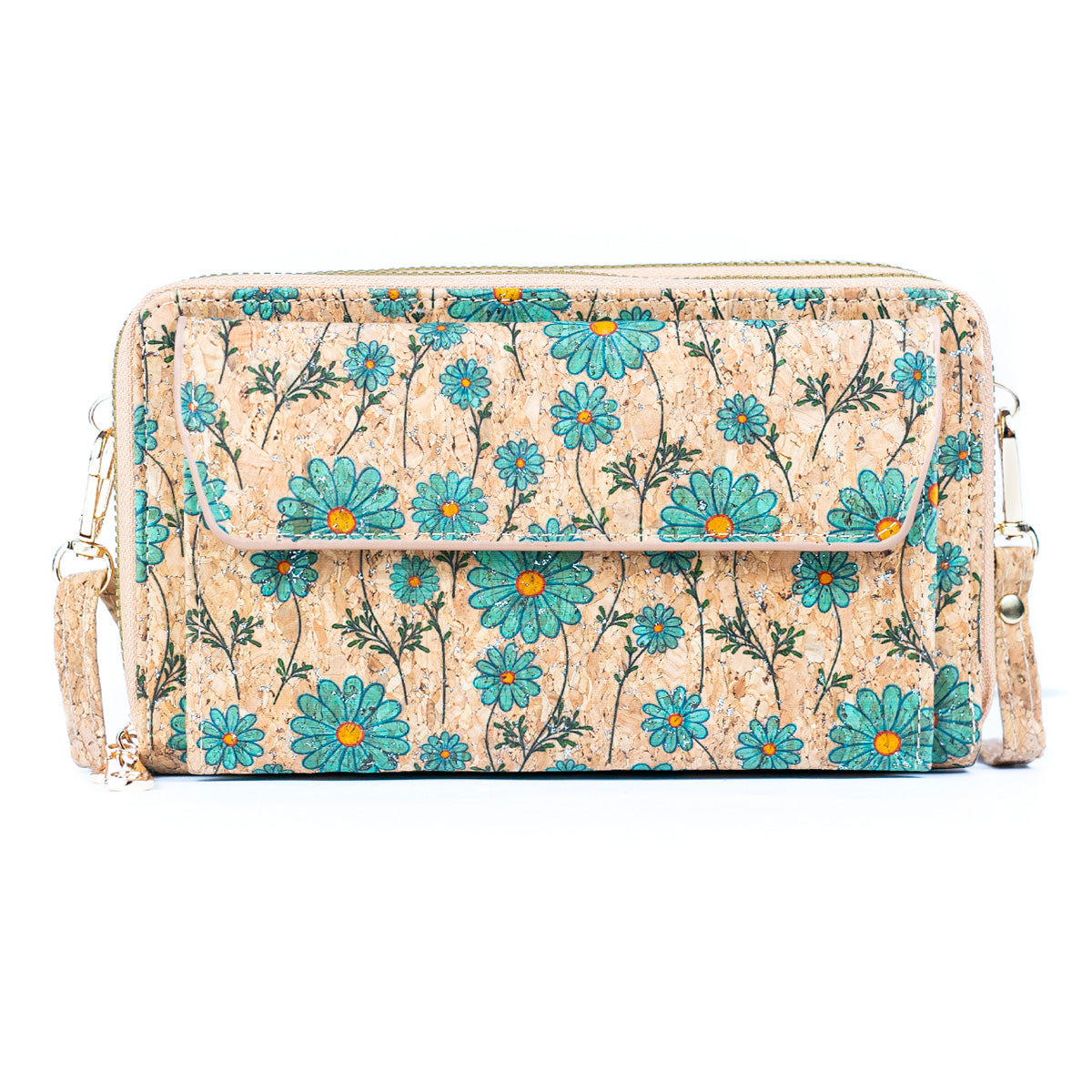 Bolso de corcho horizontal para móvil de mujer BAG-2347