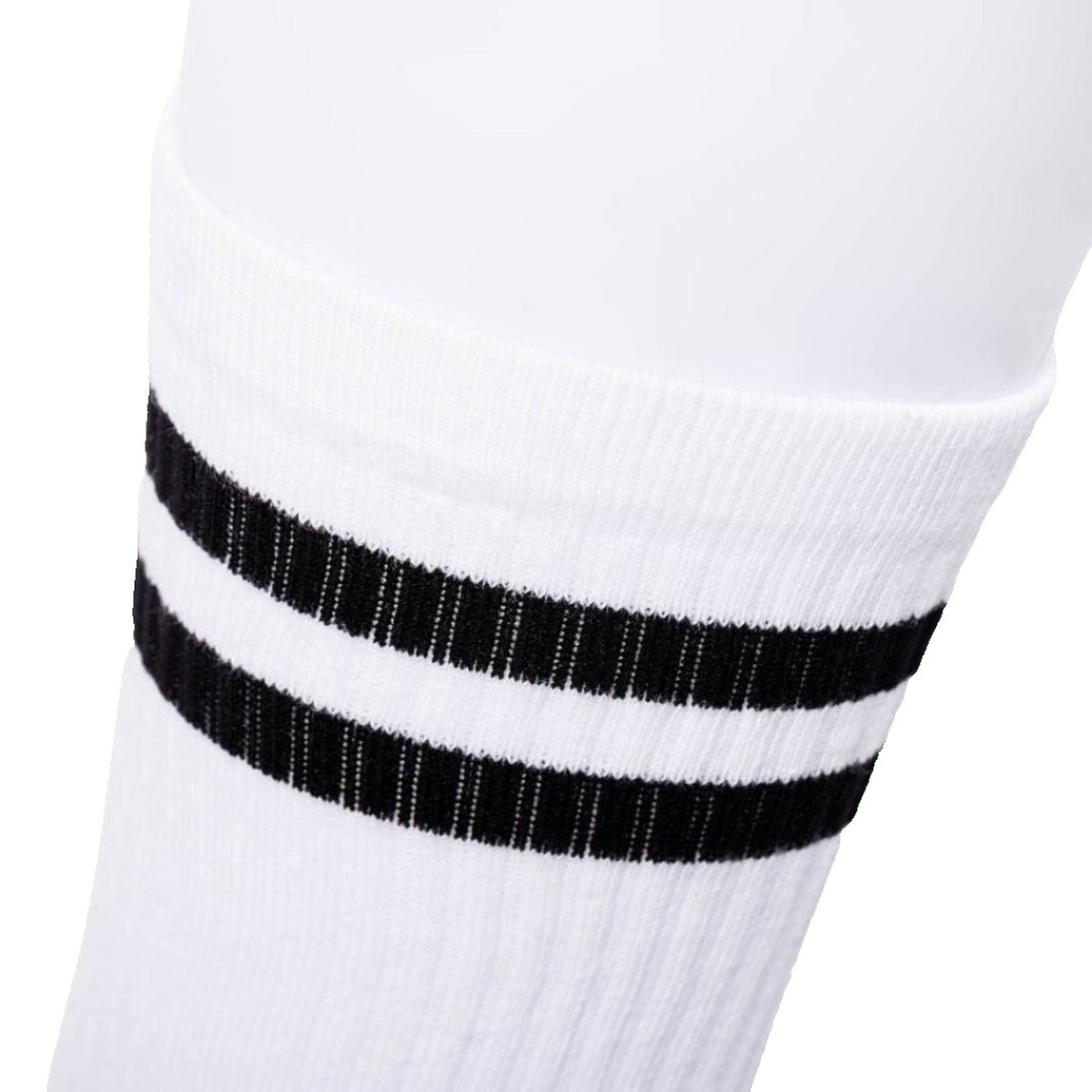 Sportsocken - Doppelstreifen weiß/schwarz