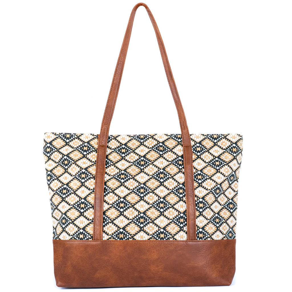Bolso tote de corcho con asas de piel vegana BAG-2371