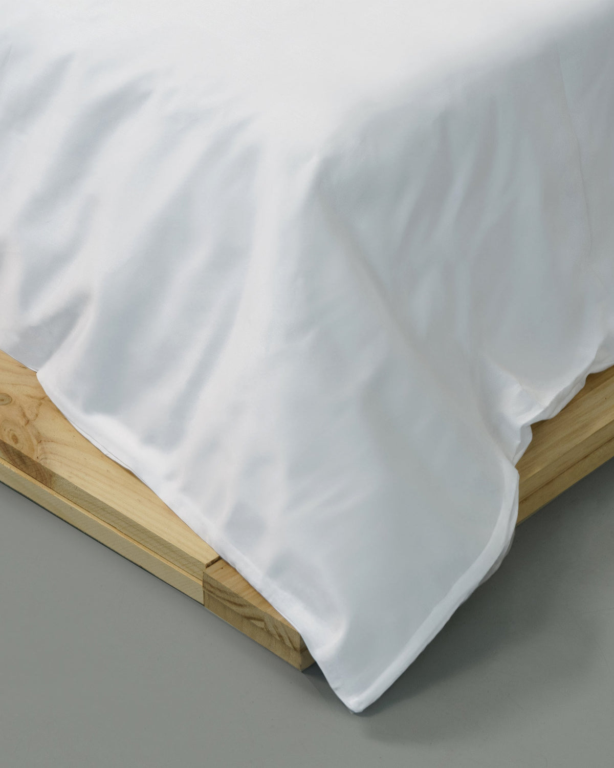 Bettbezug – Satin 300 Fäden (Weiß)