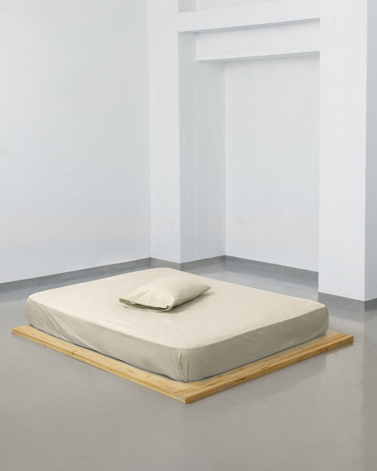 Pillowcase - 200 threads percale (Light Yellow)