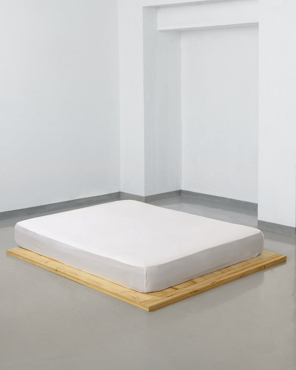 Sábana bajera - percal de 400 hilos (Blanco)