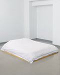 Duvet cover - 200 threads percale (White with Blue Stripes)