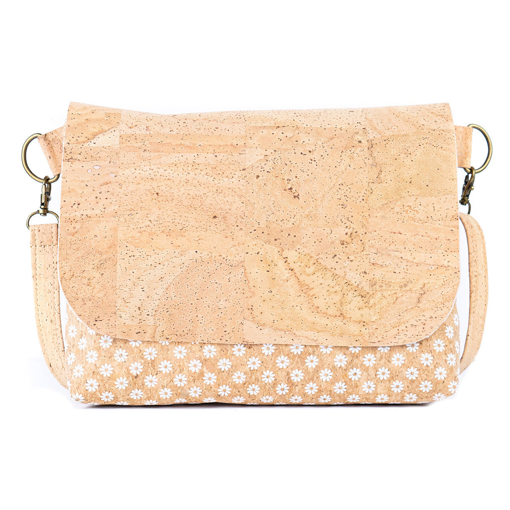 Bolso de Hombro Cruzado de Corcho – Bolso Vegano de Corcho con Cierre de Cremallera | BGBP-115