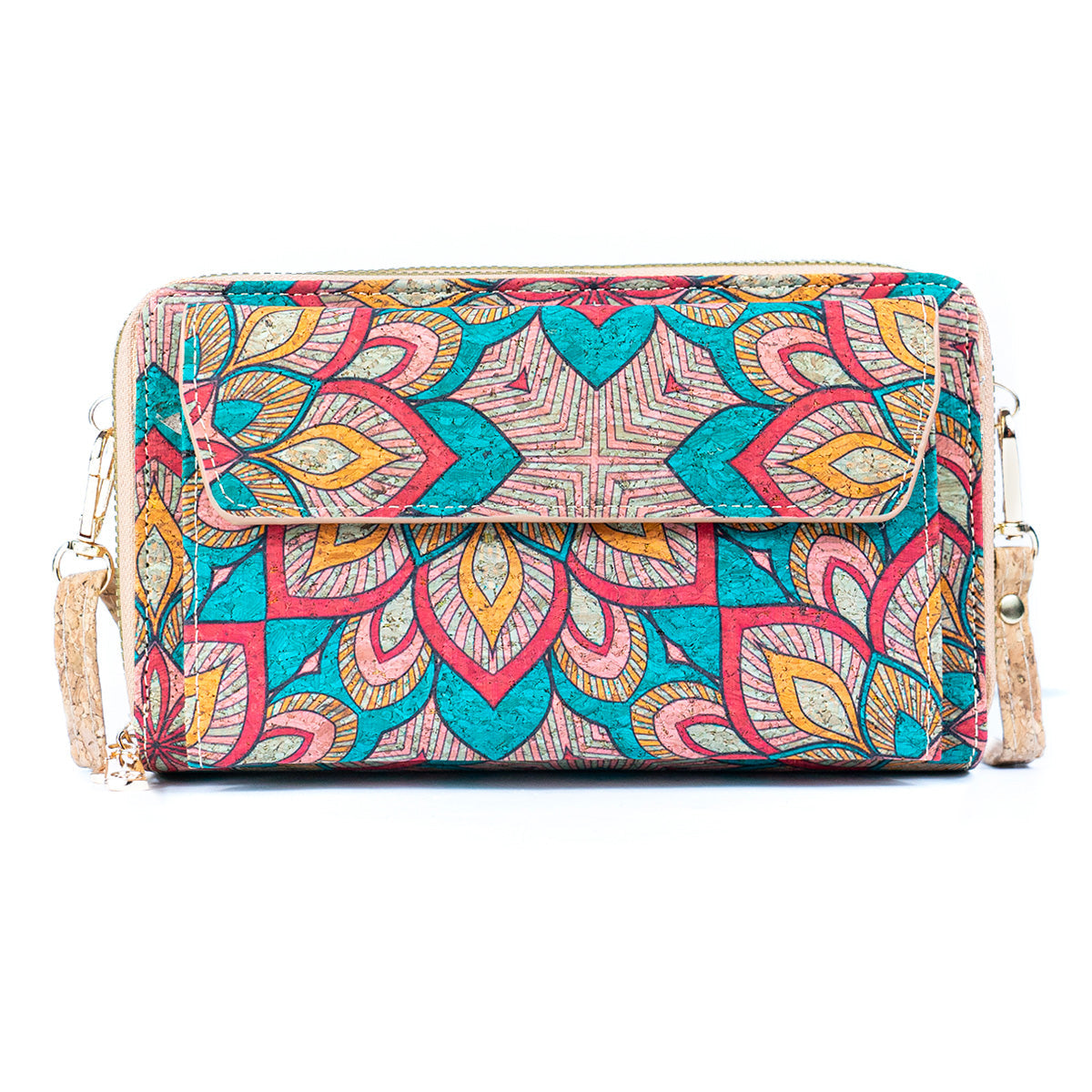 Bolso de corcho horizontal para móvil de mujer BAG-2347