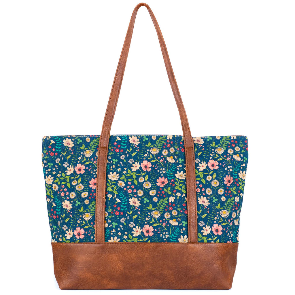 Bolso tote de corcho con asas de piel vegana BAG-2371
