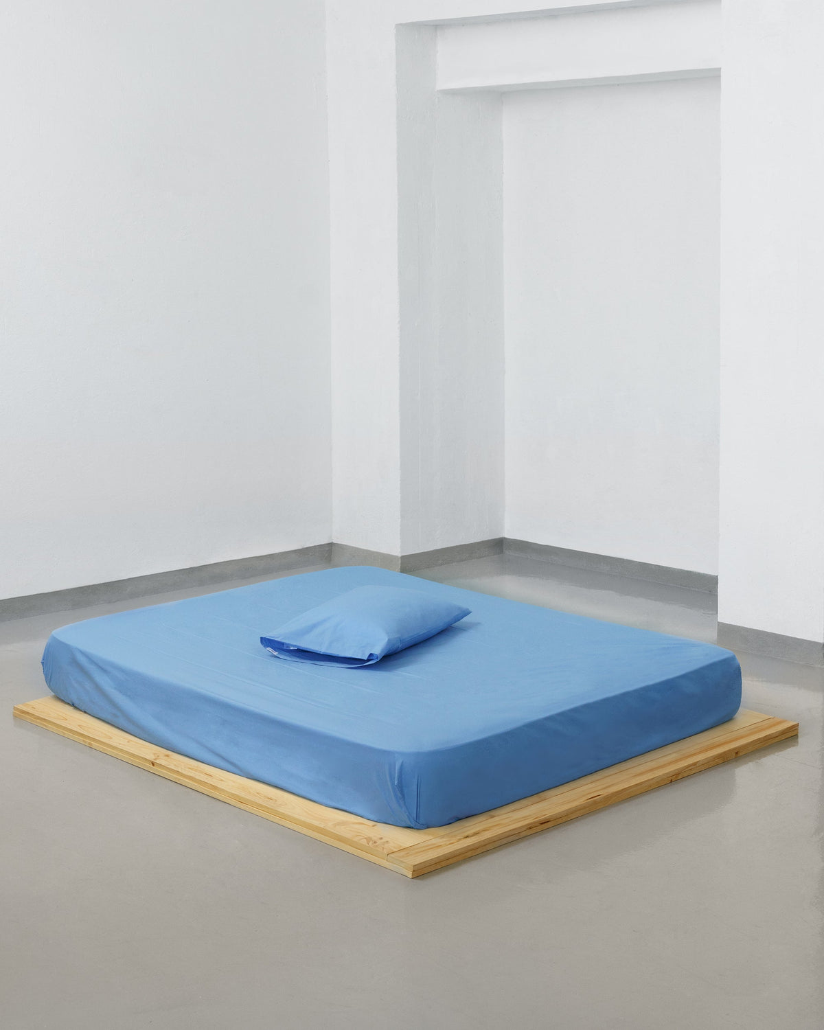 Pillowcase - 200 threads percale (Blue)