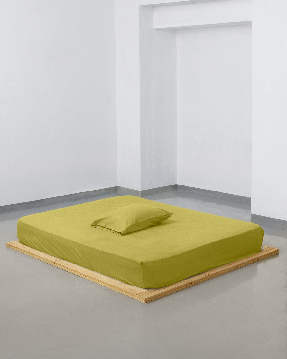 Pillowcase - Flannel (Mustard)