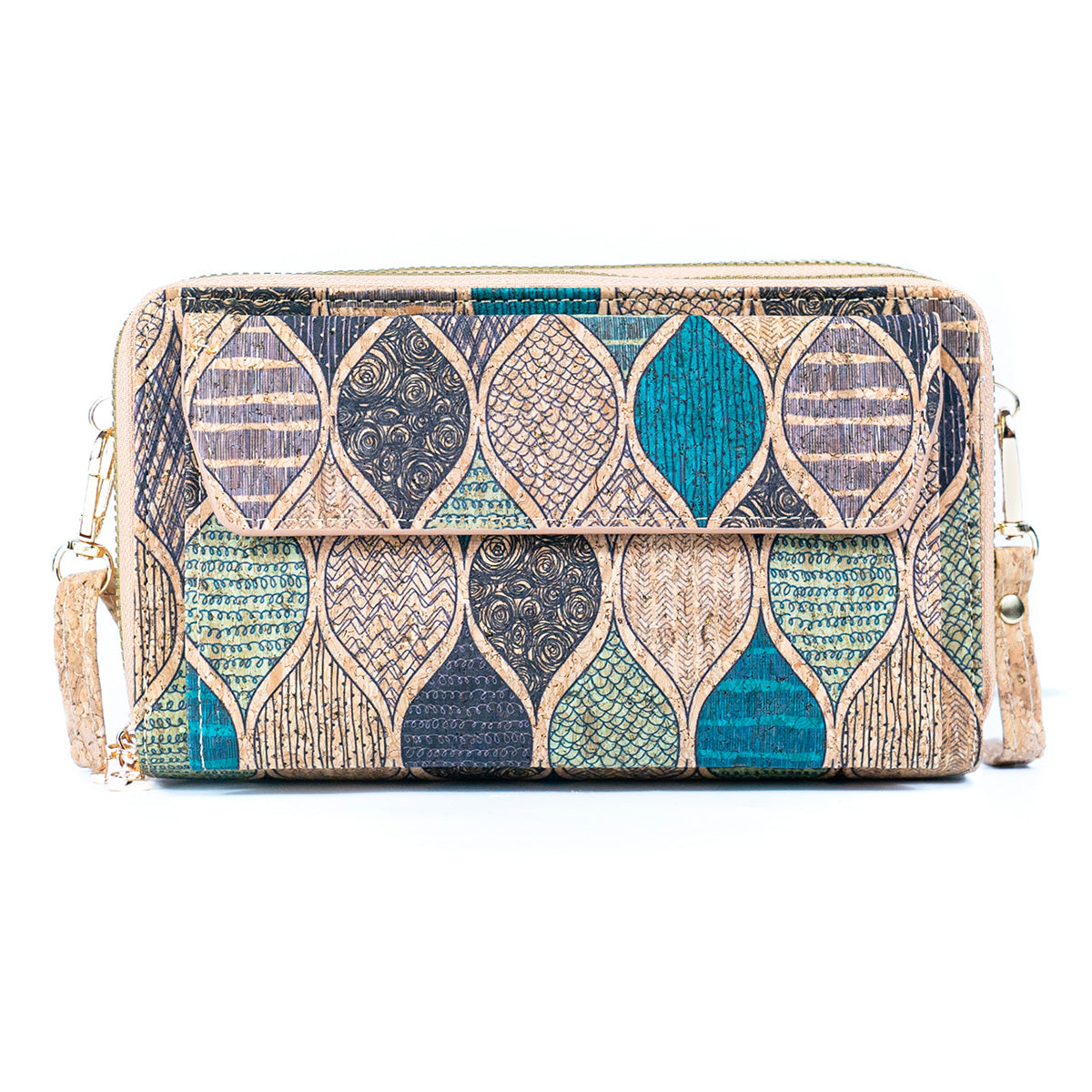 Bolso de corcho horizontal para móvil de mujer BAG-2347