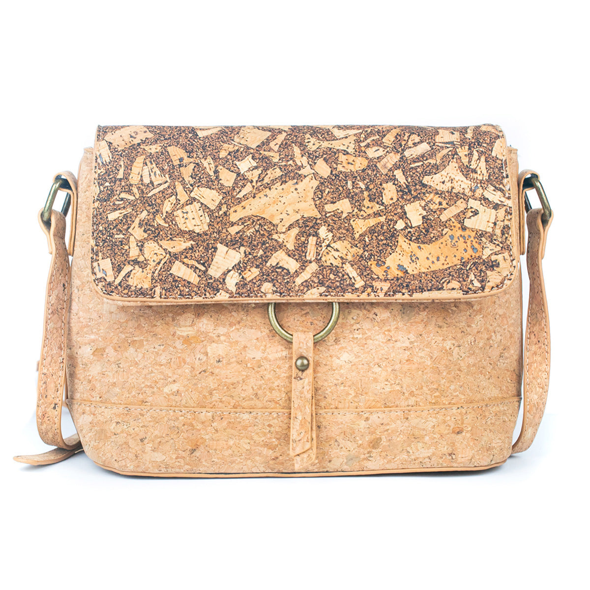 Cork and Coffee Bean Fusion Unisex Crossbody Bag BAG-2289
