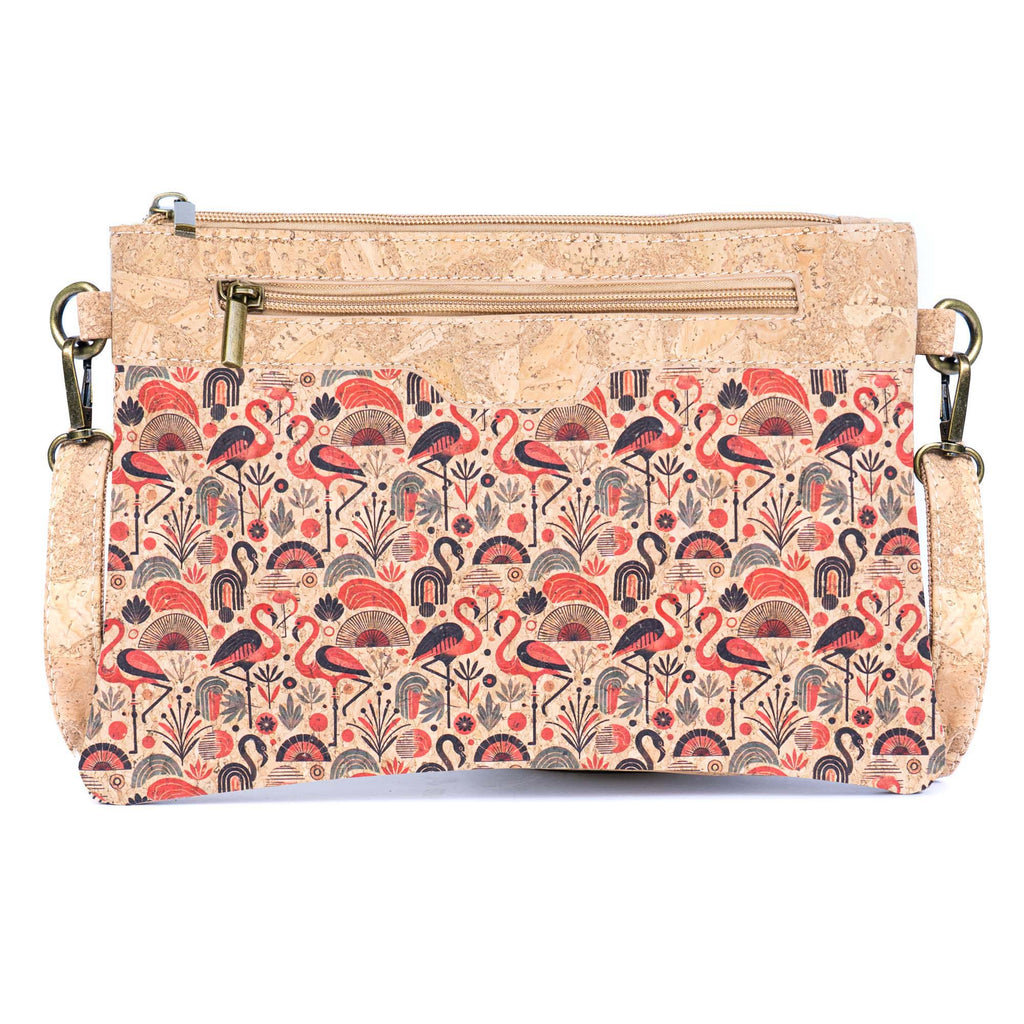 Printed Natural Cork Crossbody Bag & Clutch BAG-2393