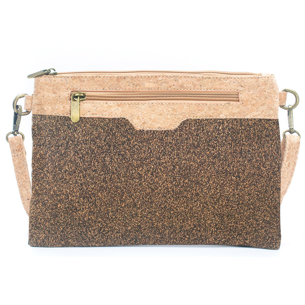 Natural Cork with Coffee Bean Fusion: Women's Crossbody Bag and Clutch Design BAG-2290