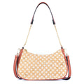 Bohemian Chic Printed Cork & Brown PU Leather Crossbody Bag BAG-2336-FGHI