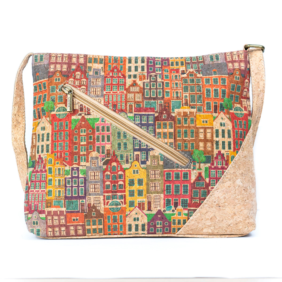 Bolso bandolera de corcho natural para mujer BAG-2339
