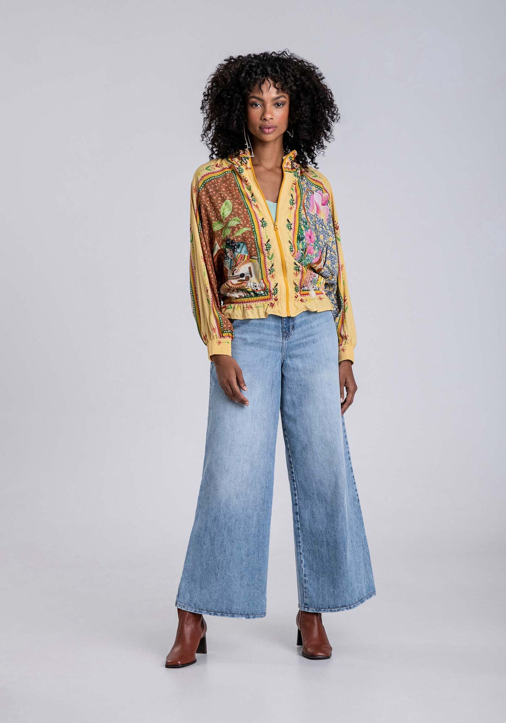 BEDRUCKTES OVERSIZED JACKETT