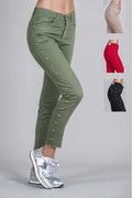 PANTALONES CON TACHUELAS RUGA J1096