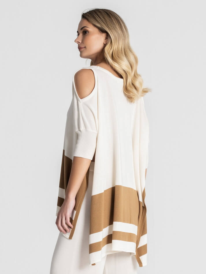 GERINGELTES TUNIKAKLEID MIT CUT-OUT-SCHULTERN RUGA 3051