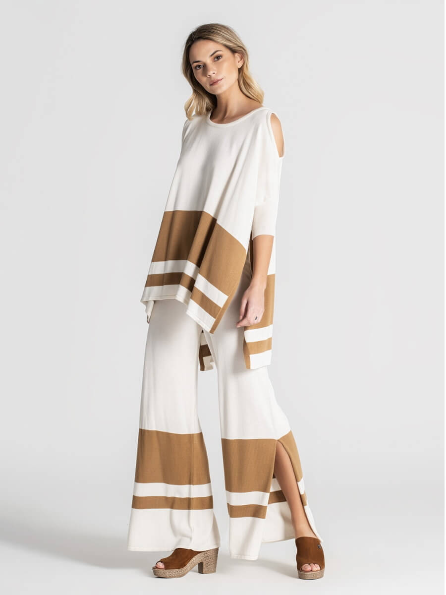 GERINGELTES TUNIKAKLEID MIT CUT-OUT-SCHULTERN RUGA 3051