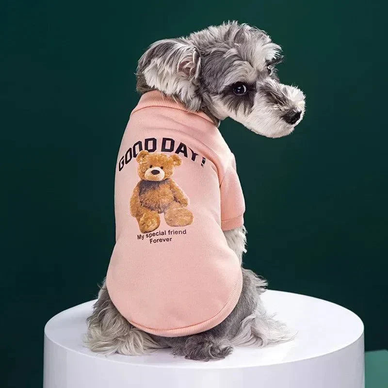 Jersey de oso lindo para mascotas | Suéter cálido para perros y gatos pequeños y medianos | Traje de invierno para Chihuahua