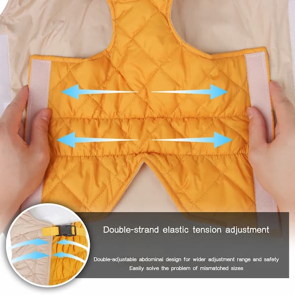 Waterproof Winter Dog Jacket with Reflective Strips – Padded Warm Dog Coat with D-Ring Harness Clip (Sizes M–5XL, Small to Large Dogs)