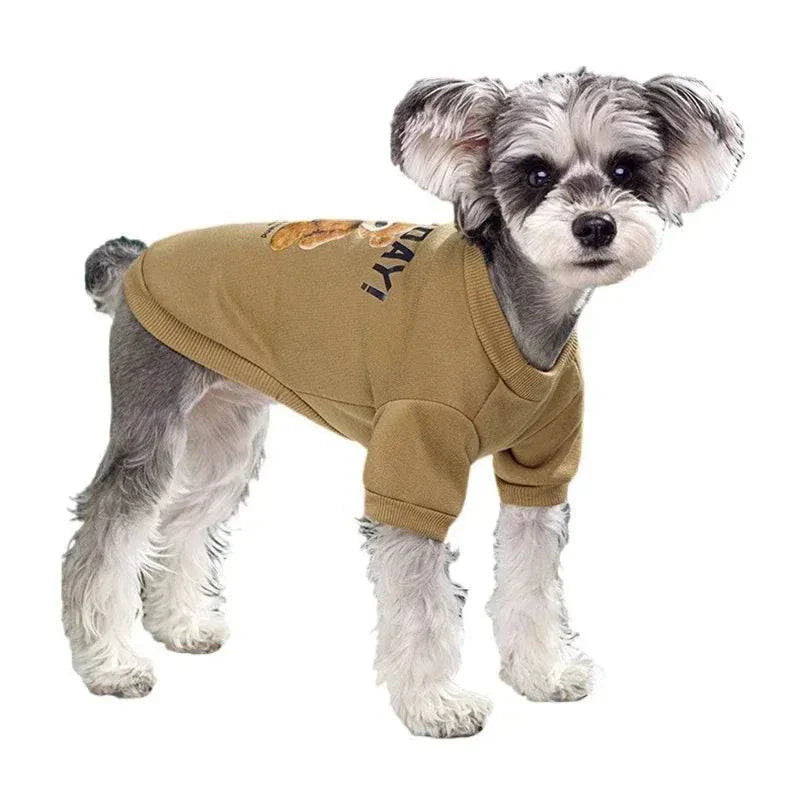 Jersey de oso lindo para mascotas | Suéter cálido para perros y gatos pequeños y medianos | Traje de invierno para Chihuahua