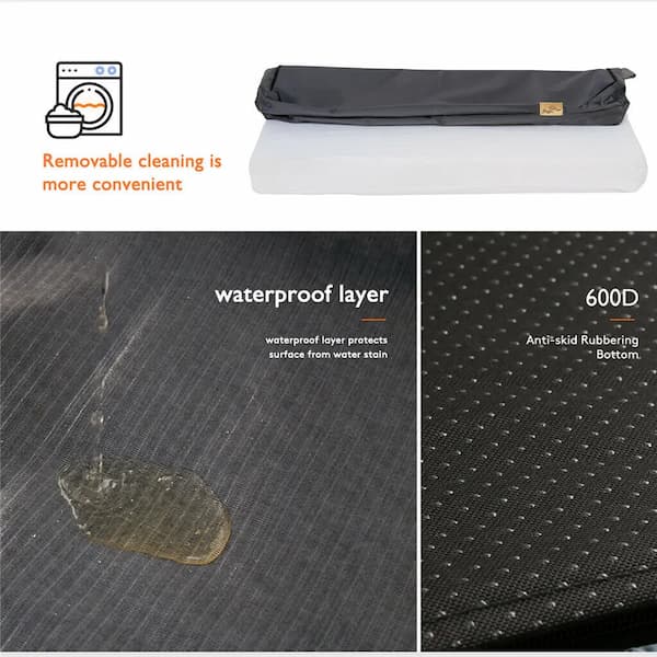Cama Ortopédica para Perros – Cojín grueso cómodo, funda lavable y alivio de articulaciones para perros mayores