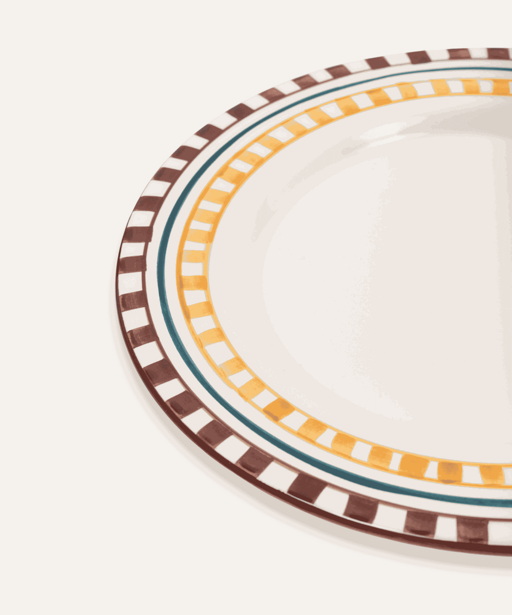 Charlotte Hand-Painted Dinner Plate - Set of 4