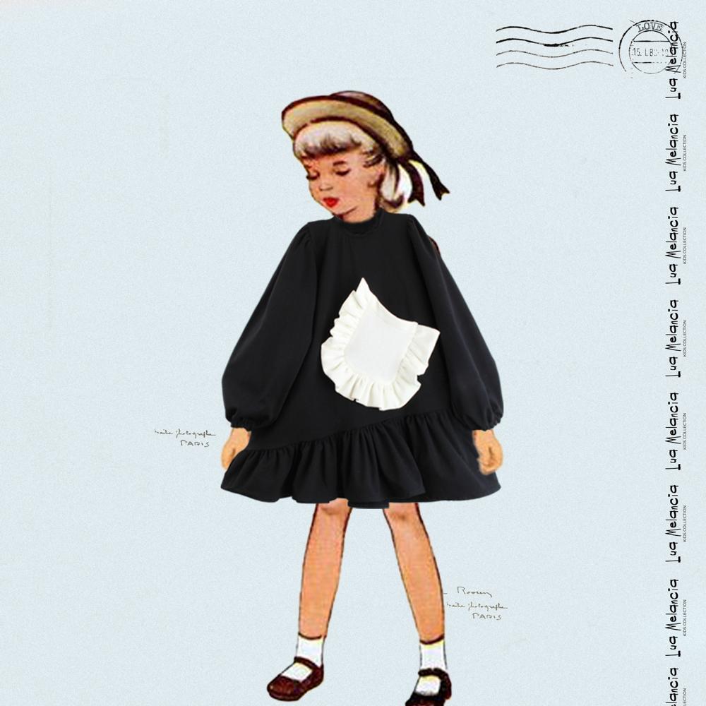 Kleid | Juliette Schwarz mit Taschen