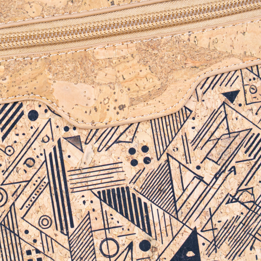 Printed Natural Cork Crossbody Bag & Clutch BAG-2393
