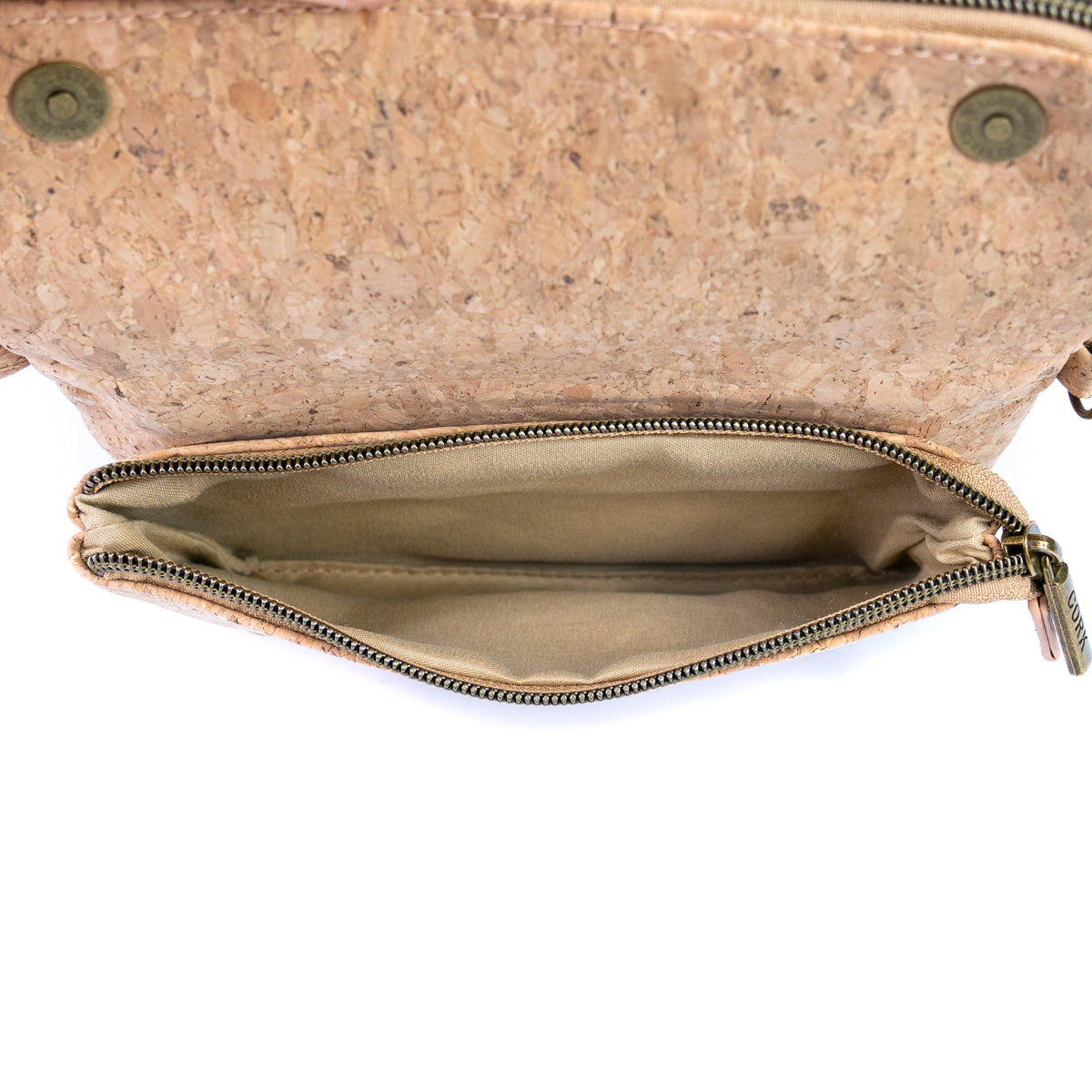 Vegan Cork Mini Crossbody Clutch BAG-2373