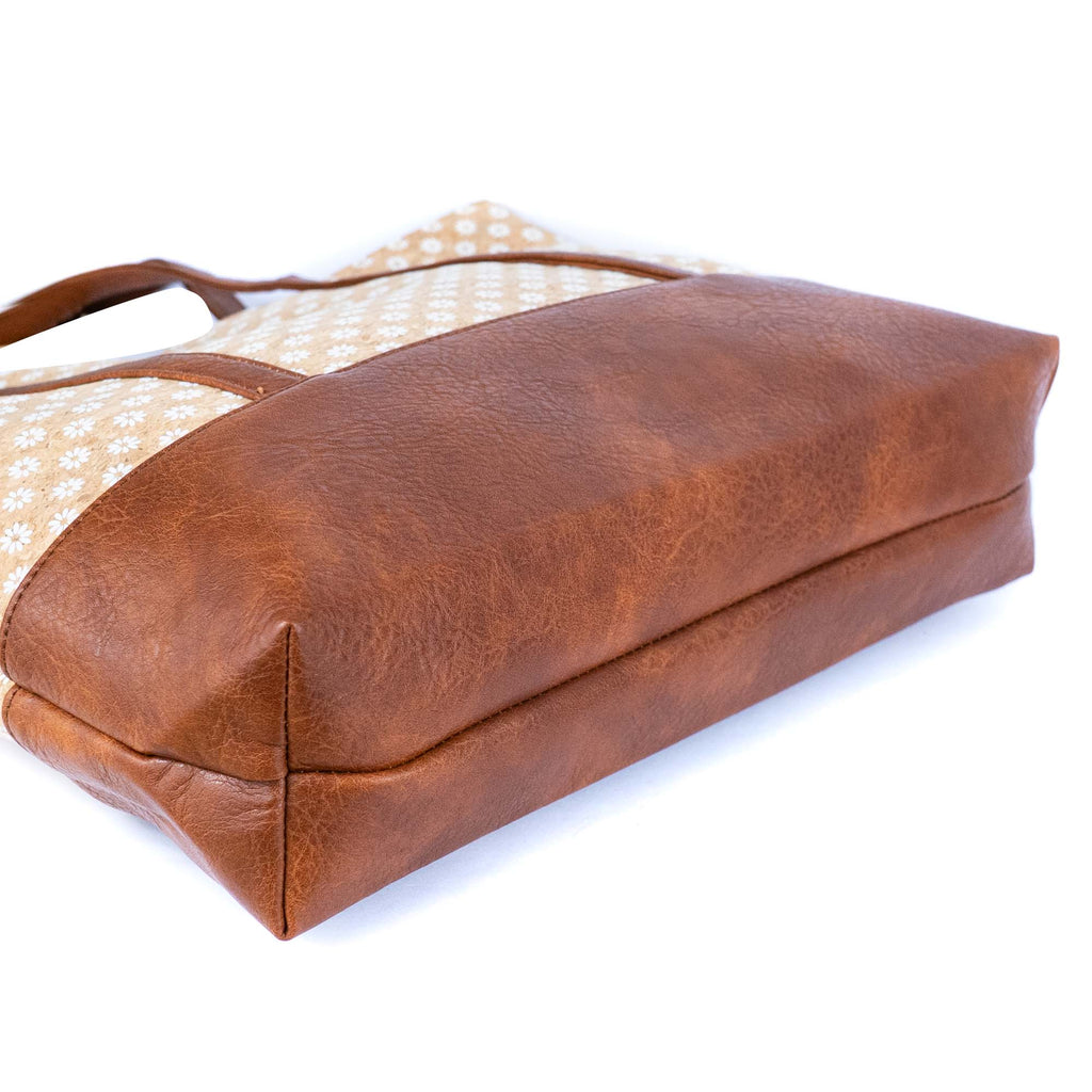 Bolso tote de corcho con asas de piel vegana BAG-2371