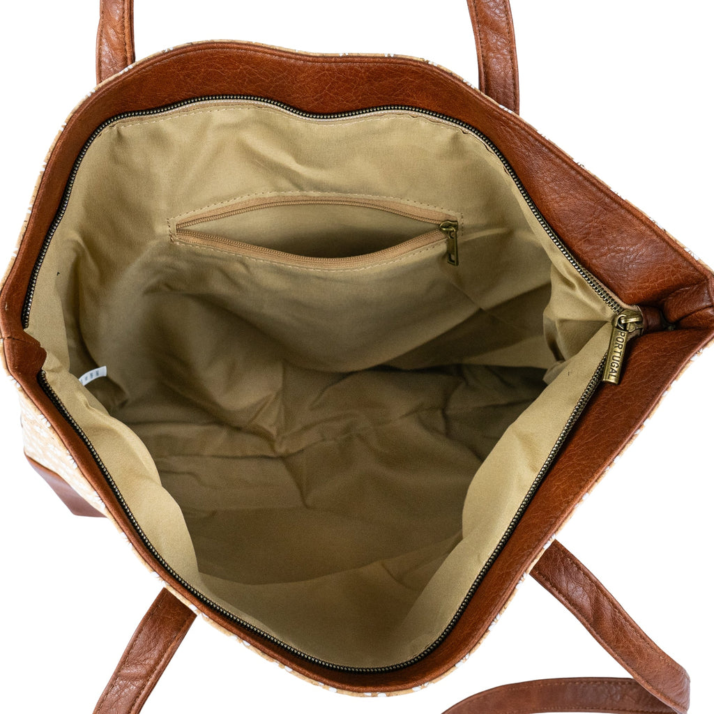 Bolso tote de corcho con asas de piel vegana BAG-2371
