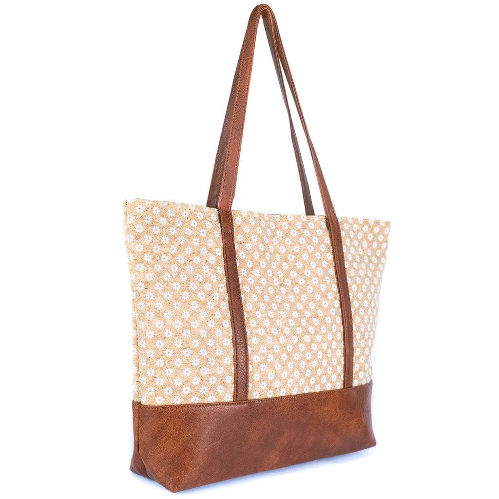 Bolso tote de corcho con asas de piel vegana BAG-2371
