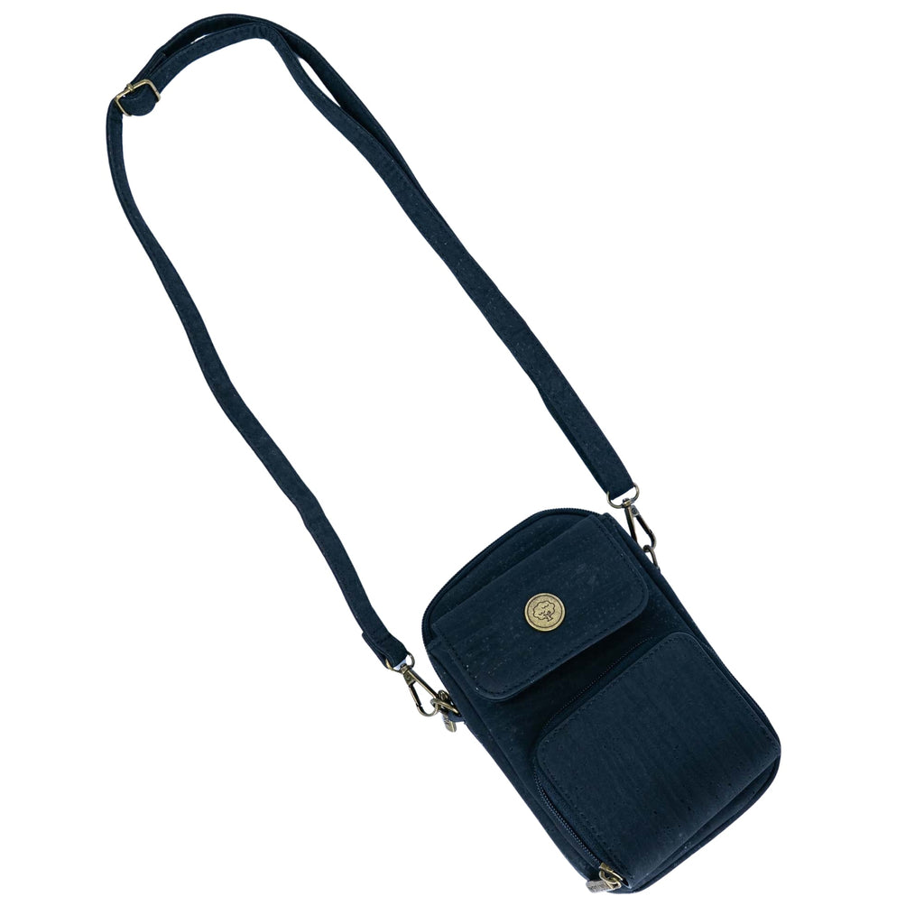 Kork Crossbody Handytasche – Leichte vegane Umhängetasche mit mehreren Fächern BAG-2364