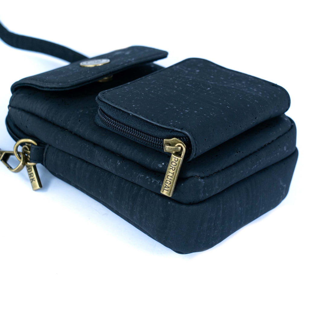 Kork Crossbody Handytasche – Leichte vegane Umhängetasche mit mehreren Fächern BAG-2364