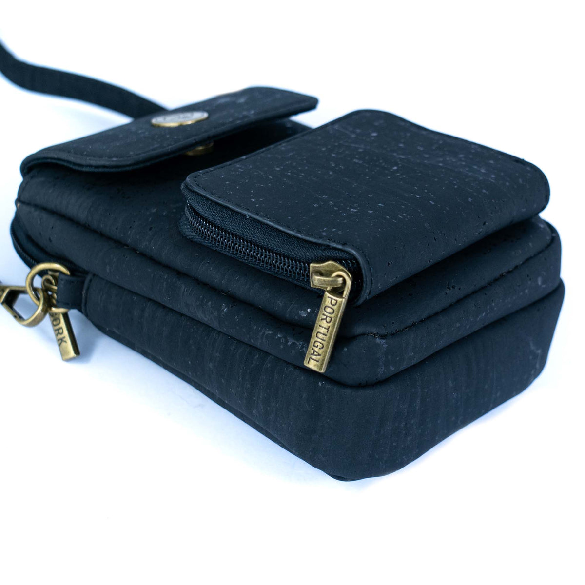 Kork Crossbody Handytasche – Leichte vegane Umhängetasche mit mehreren Fächern BAG-2364
