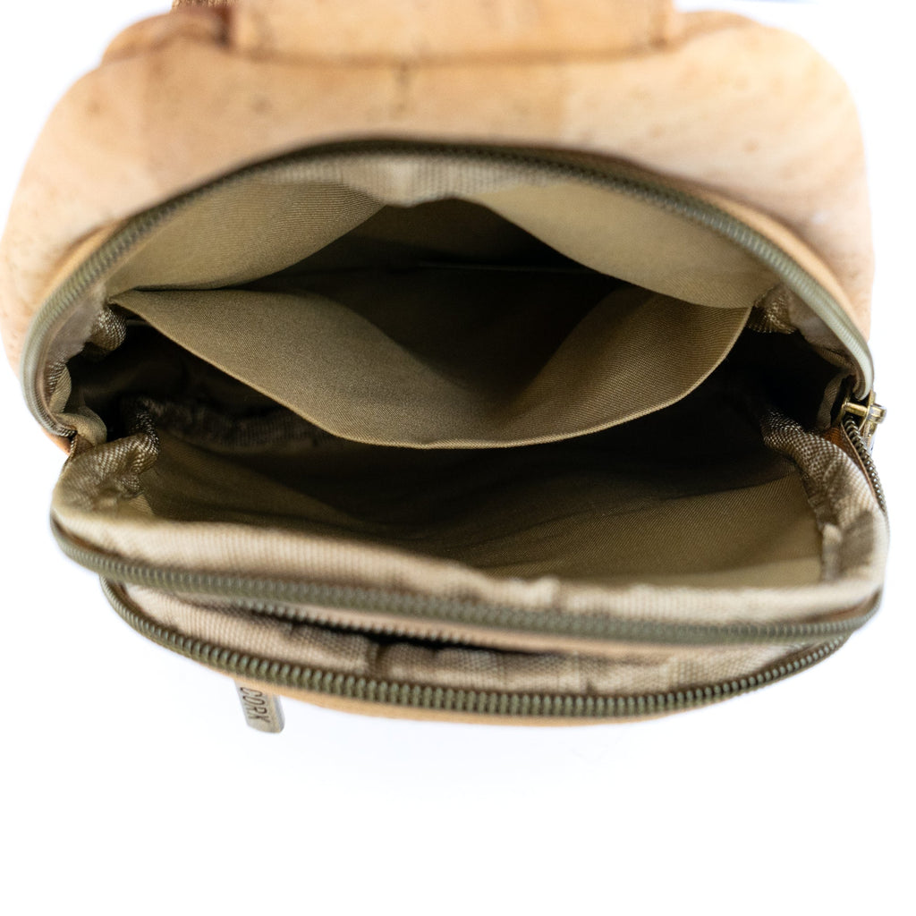 Cork Sling Bag with Adjustable– Floral & Geometric Patterns BAG-2374