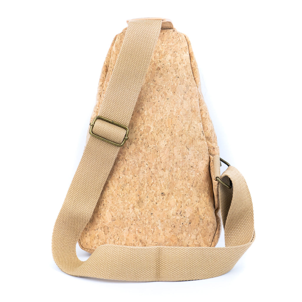Cork Sling Bag with Printed Front Panel  BAG-2369