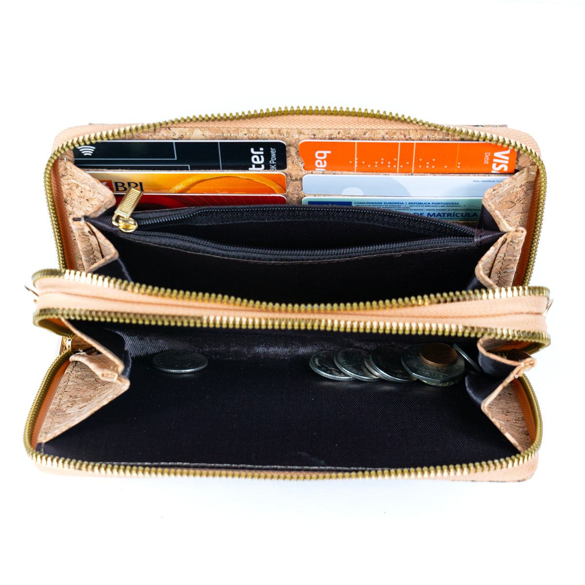 Bolso de corcho horizontal para móvil de mujer BAG-2347
