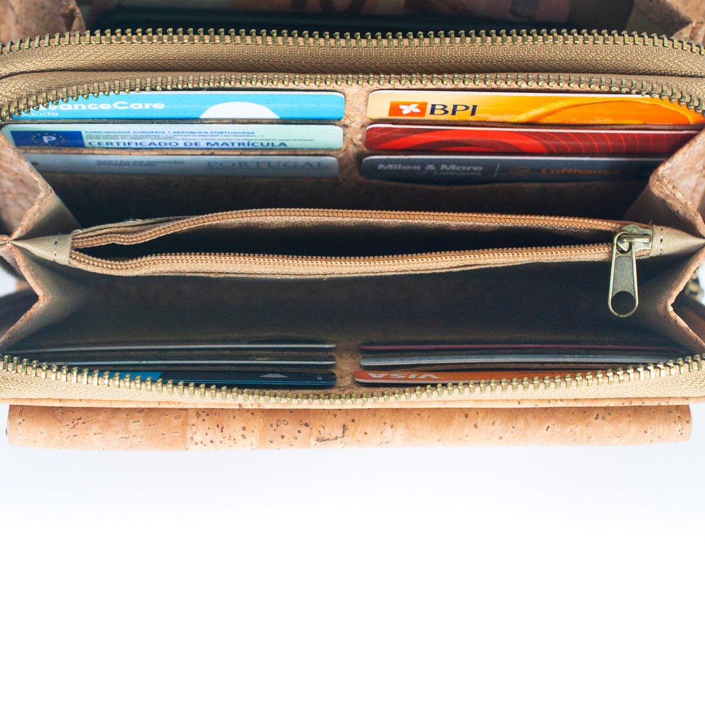 Stylish Front Pocket Cork Crossbody Wallet & Mobile Phone Bag BAG-2271