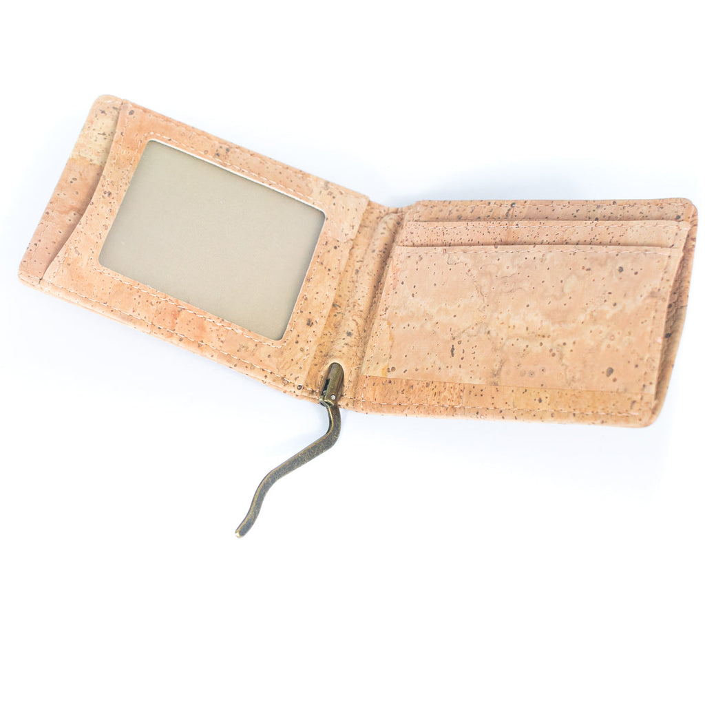 Cork Wallet Minimalist with Money Clip RFID Blocking Bifold  BAG-2276