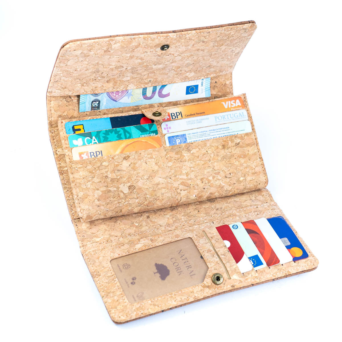 Cartera larga de mujer de corcho natural BAG-2351