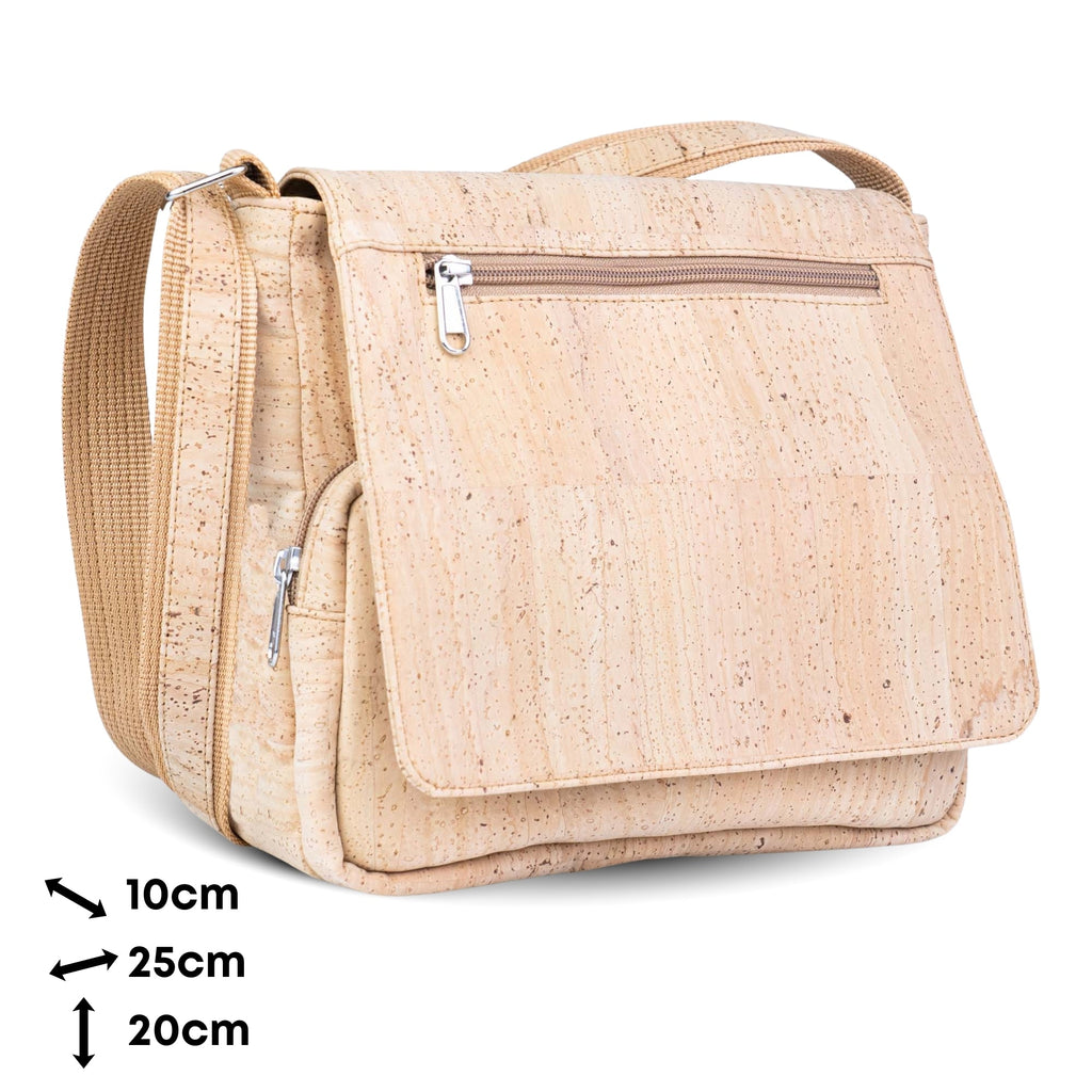 Cork Crossbody Bag - Vegan Messenger Bag BAGP-347