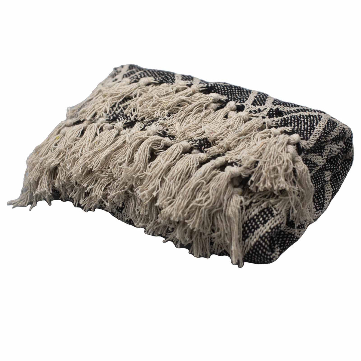 Boho Comfort Decken – Schwarz und Beige Regency
