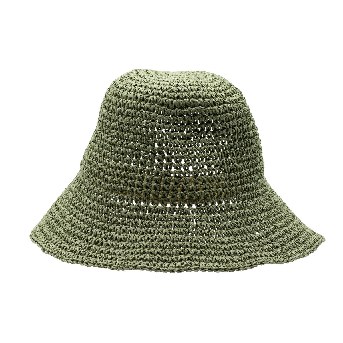 Chapéu de sol de palha flexível Nomad Sari - Verde Musgo