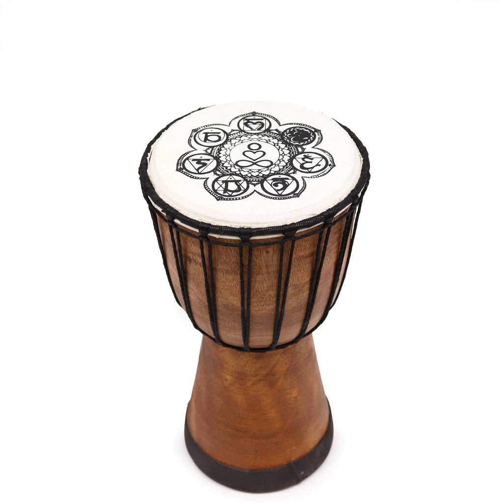 Handgefertigte Djembe mit breitem Kopf - 30cm