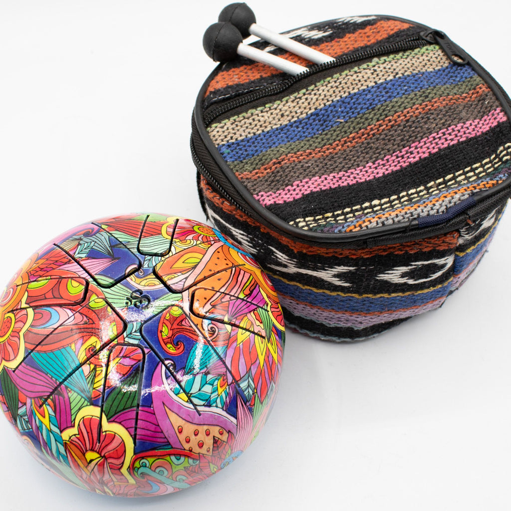 Kleine psychedelische Hapi-Trommel – 13x9 cm