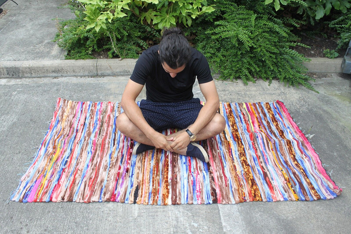Tapete grande de retalhos - 105x185cm